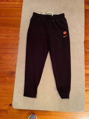 LIKE NEW! Nike Clemson Tigers Joggers Sweatpants * Team Issue * Men's L